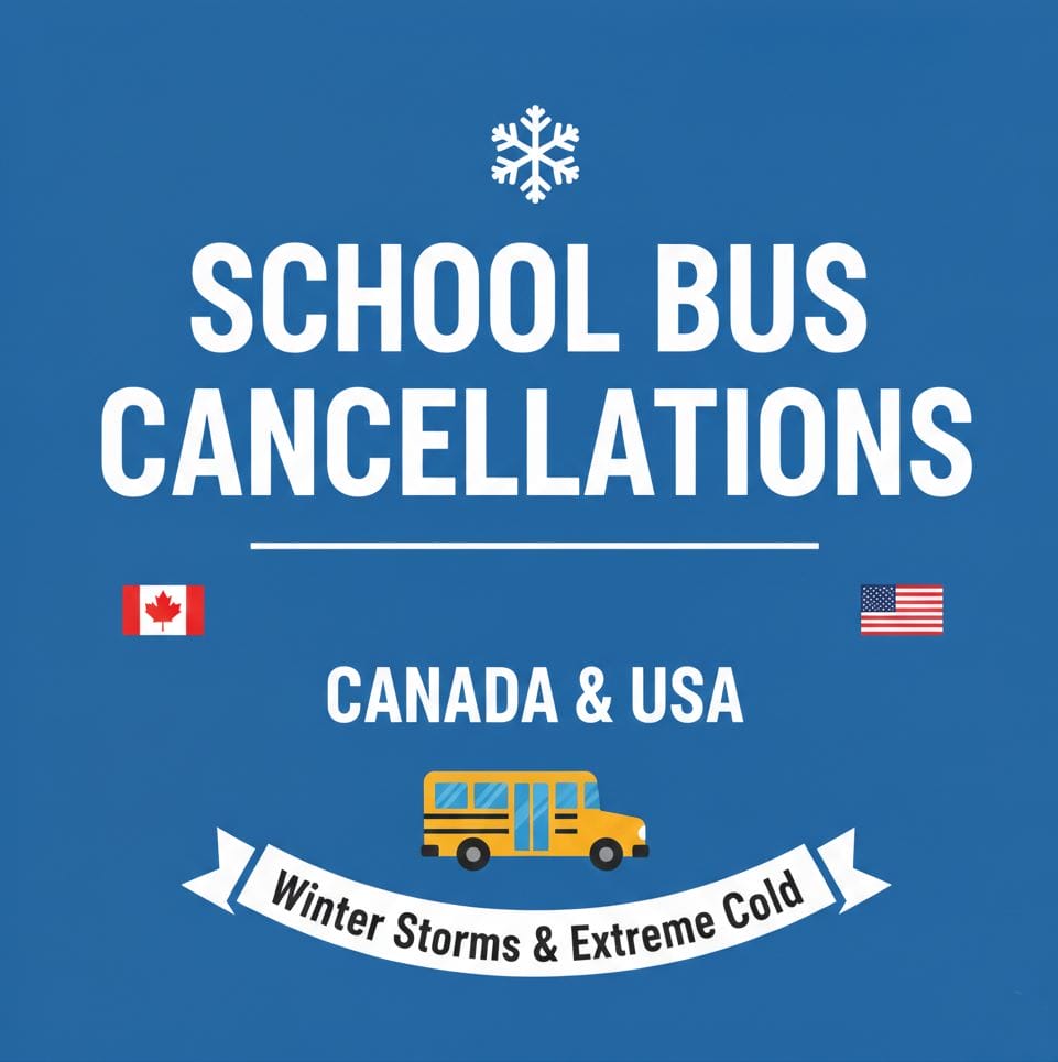 School Closings and Delays Today (January 25, 2026) - School Closings